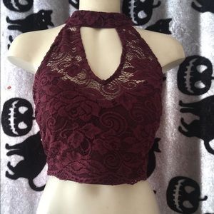 Lace crop top